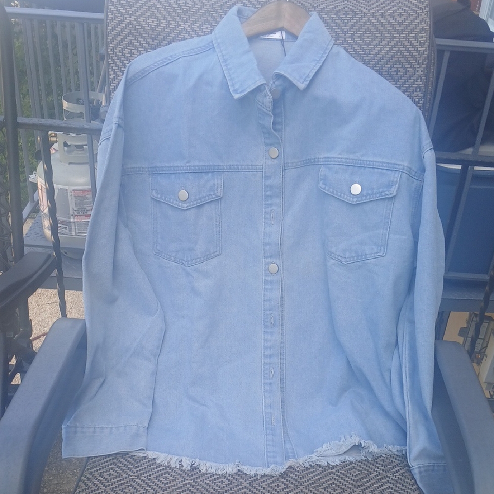Zeagoo Light Blue Denim Jacket